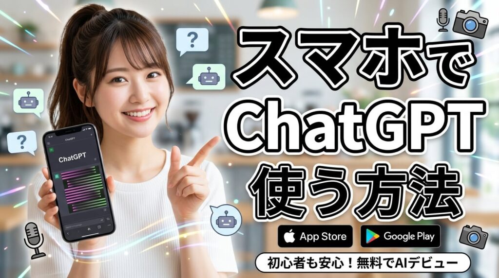 スマホでChatGPTを使う方法！初心者でも無料でAIに質問する手順【iPhone:Android対応】